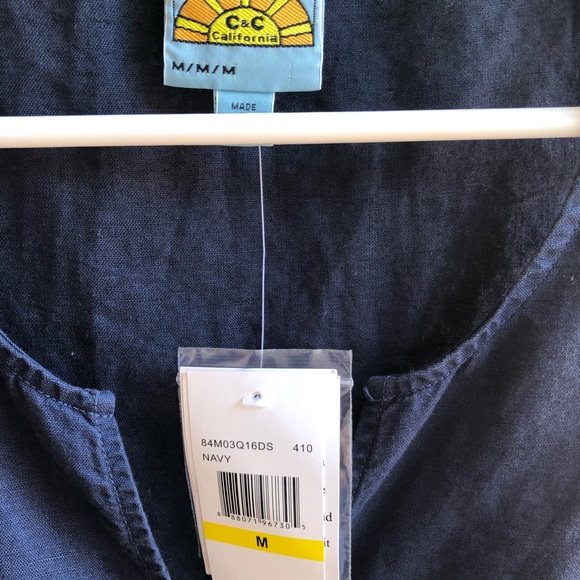 NWT C&C California linen cotton dress - Picture 2 of 8